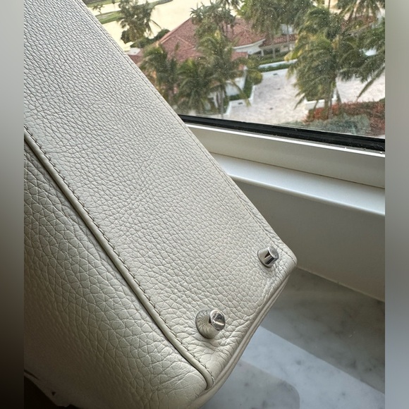 Hermes Kelly 32 cm Beton color ,Togo leather ,silver hardware - Picture 9 of 16